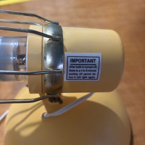 Vintage Sunlamp Time A Tan Deluxe Suntanner GE Model RSK6 yellow Sun Lamp NIB - Picture 6 of 8